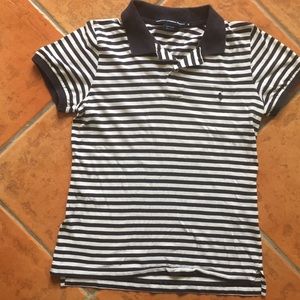 Black and white Ralph Lauren polo